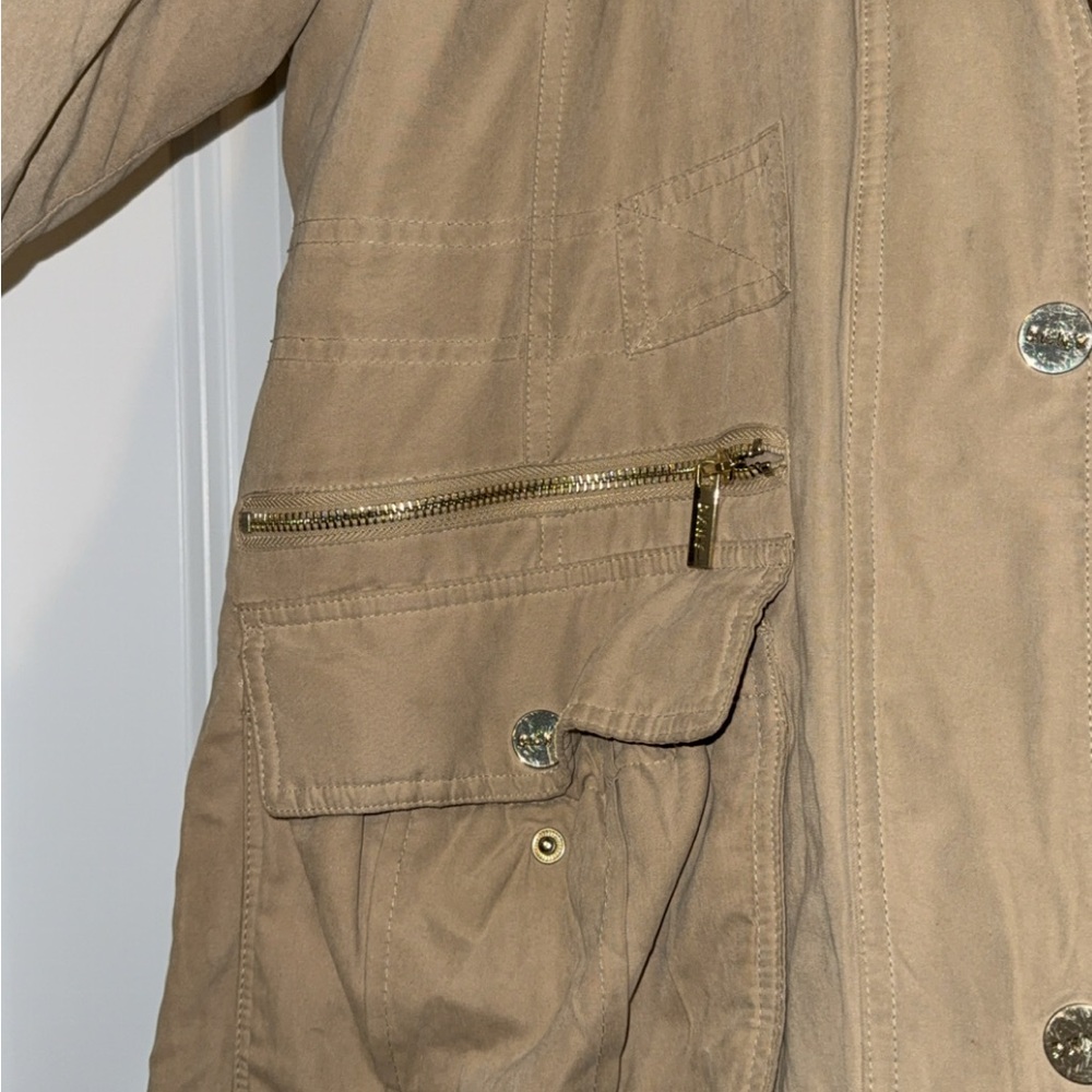 DKNY Tan Winter Coat